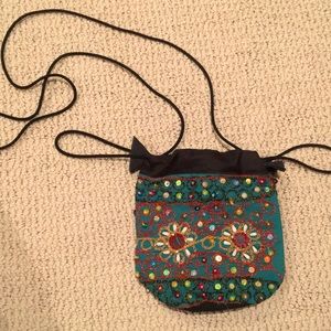 Handmade Indian cinch-purse